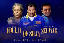 वीरेंद्र सहवाग और डायना एडुल्जी ‘हॉल ऑफ फेम’ में हुए शामिल