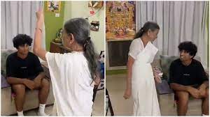 न्यूजीलैंड  के ओपनर रचिन बेंगलुरु में अपने पुश्तैनी घर पहुंचे:दादी ने नजर उतारी