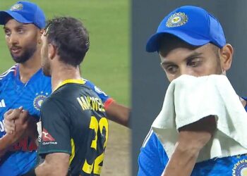 प्रसिद्ध कृष्णा के नाम दर्ज हुआ ये शर्मनाक रिकॉर्ड, ग्लेन मैक्सवेल ने बेरहमी से की कुटाई