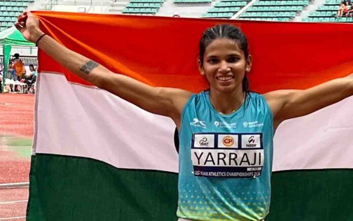 ज्योति ने 60 मीटर बाधा दौड़ में राष्ट्रीय रिकॉर्ड में सुधार के साथ स्वर्ण जीता