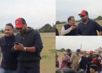 भारतीय टीम के कप्तान रोहित शर्मा भी पंहुचे धर्मशाला, टीम इंडिया ने किया वार्मअप