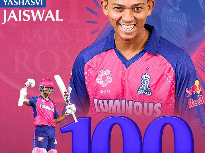 राजस्थान की लगातार तीसरी जीत:यशस्वी जायसवाल ने IPL में दूसरा शतक जमाया