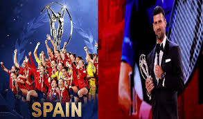 स्पेन की महिला फुटबॉल टीम को लॉरेस पुरस्कार, जोकोविच साल के सर्वश्रेष्ठ खिलाड़ी