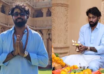 तीन मैचों में शिकस्‍त झेलने के बाद भगवान के चरणों में पहुंचे हार्दिक पांड्या