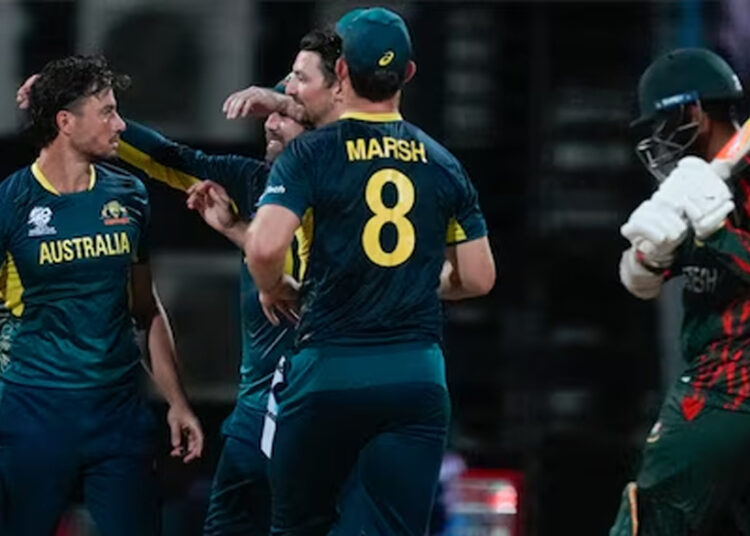 टी20 वर्ल्ड कप : ऑस्ट्रेलिया ने बांग्लादेश को रौंदा, पेट कमिंस की हैट्रिक