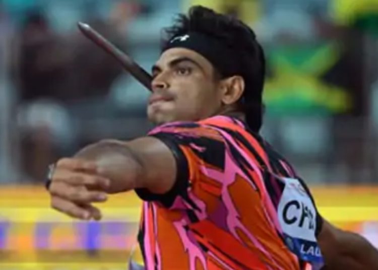 नीरज का सीजन का सबसे अच्छा थ्रो