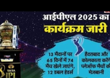 आईपीएल के 18वें सत्र का कार्यक्रम जारी, कोलकाता और आरसीबी के बीच 22 मार्च को पहला मुकाबला