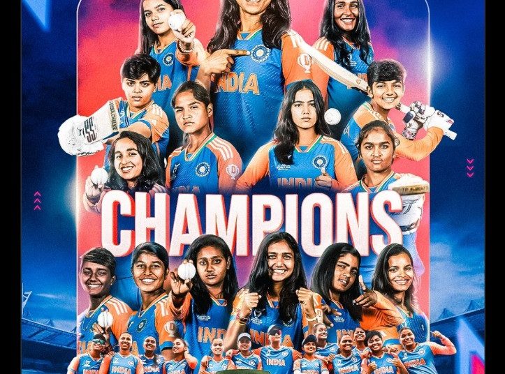 अंडर-19 विमेंस T20- भारत लगातार दूसरी बार वर्ल्ड चैंपियन:साउथ अफ्रीका को 9 विकेट से हराया, 83 रन का टारगेट 11.2 ओवर में चेज किया