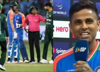 पाकिस्तानी खिलाड़ी के बराबर सूर्यकुमार पर जुर्माना