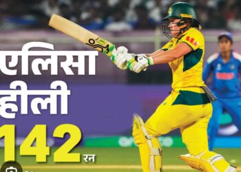 विमेंस वर्ल्ड कप में भारत की लगातार दूसरी हार:डिफेंडिंग चैंपियन ऑस्ट्रेलिया ने 3 विकेट से हराया, कप्तान एलिसा हीली का शतक