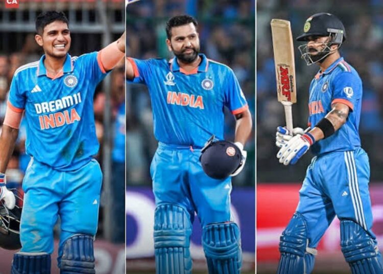 वन डे रैंकिंग में गिल टॉप पर, विराट और रोहित भी टॉप फाइव में