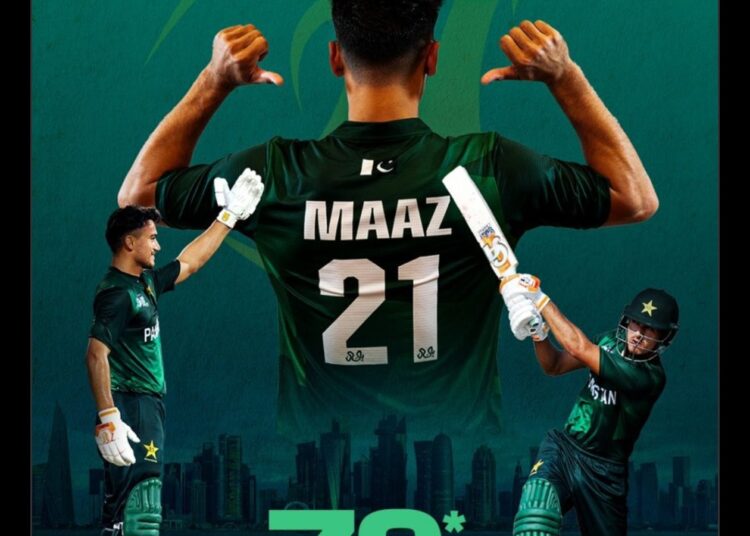 भारतीय युवा टीम राइजिंग एशिया कप में पाकिस्तान से हारी:सदाकत माज ने 47 बॉल पर 79 रन बनाए