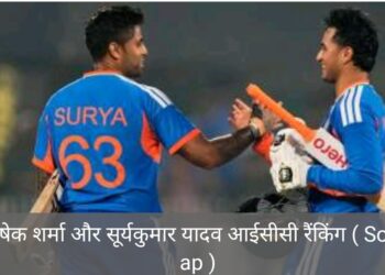 आईसीसी रैंकिंग में अभिषेक शर्मा टॉप पर कायम