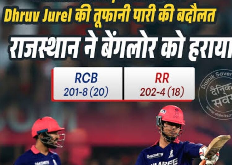 वैभव और ध्रुव का जलवा, राजस्थान रॉयल्स की लगातार चौथी जीत