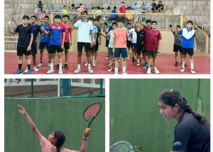 टैलेंट सर्च में उमड़ा बैडमिंटन और टेनिस का जोश: 93 खिलाड़ियों ने आजमाया दम, शनिवार को फिर मिलेगा मौका*