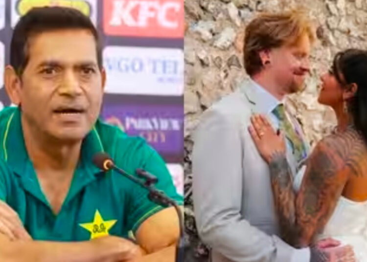 पाकिस्तानी आकिब जावेद की बेटी ने की क्रिश्चियन तरीके से शादी, शरीर पर टैटू ही टैटू, मुस्लिम कट्टरपंथी यूं भड़के