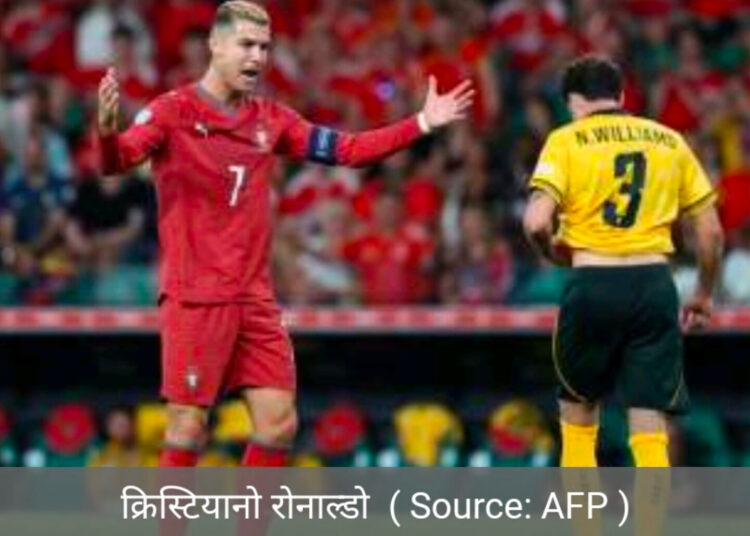क्रिस्टियानो रोनाल्डो पर गिरी गाज