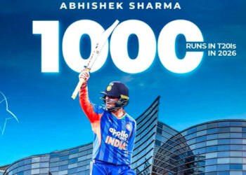 सिक्सर किंग अभिषेक के नाम नई उपलब्धि, टी20I में पावरप्ले में 100 छक्के लगाने वाले पहले खिलाड़ी बने, रोहित से आगे निकले